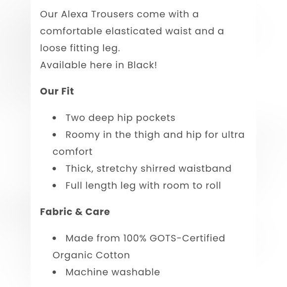 Lucy & Yak Alexa Trousers - Picture 6 of 6